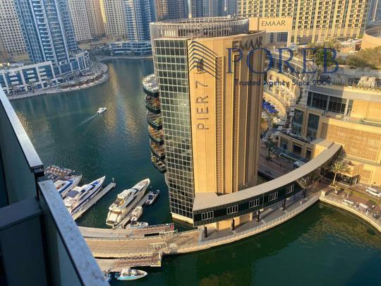 Specious 2BR| Furnished | Marina View| Balcony